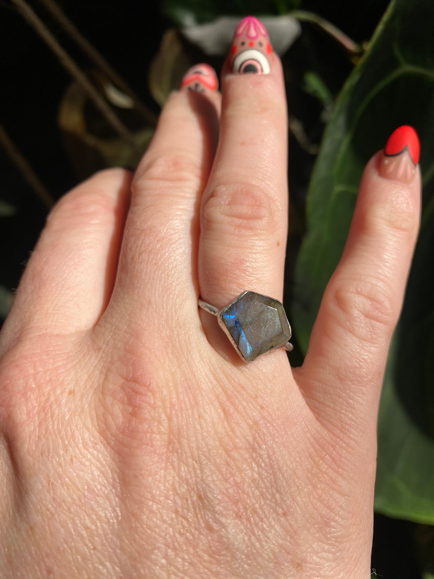 Twilight Bloom Ring Size 8.5