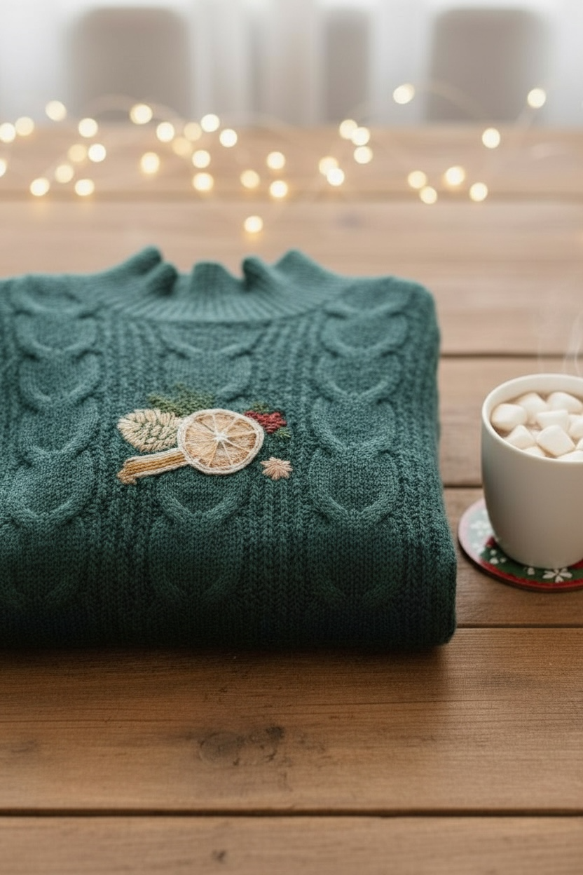 Garland & Orange Sweater